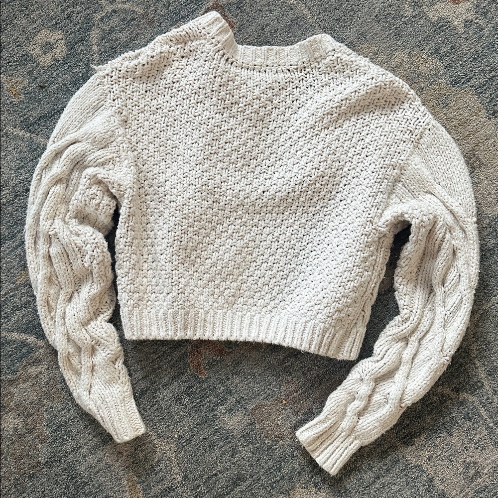 Free People Bonfire Cardi Cable Women's Sweater - Picture 6 of 6